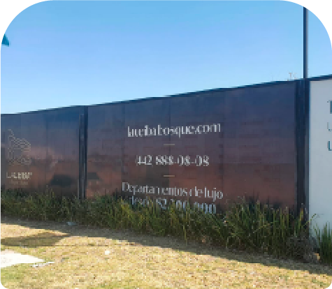 Estructura publicitaria instalada en Querétaro - proyecto 1