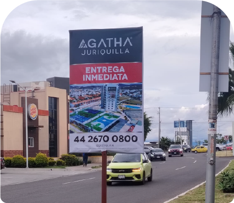 Estructura publicitaria instalada en Querétaro - proyecto 22